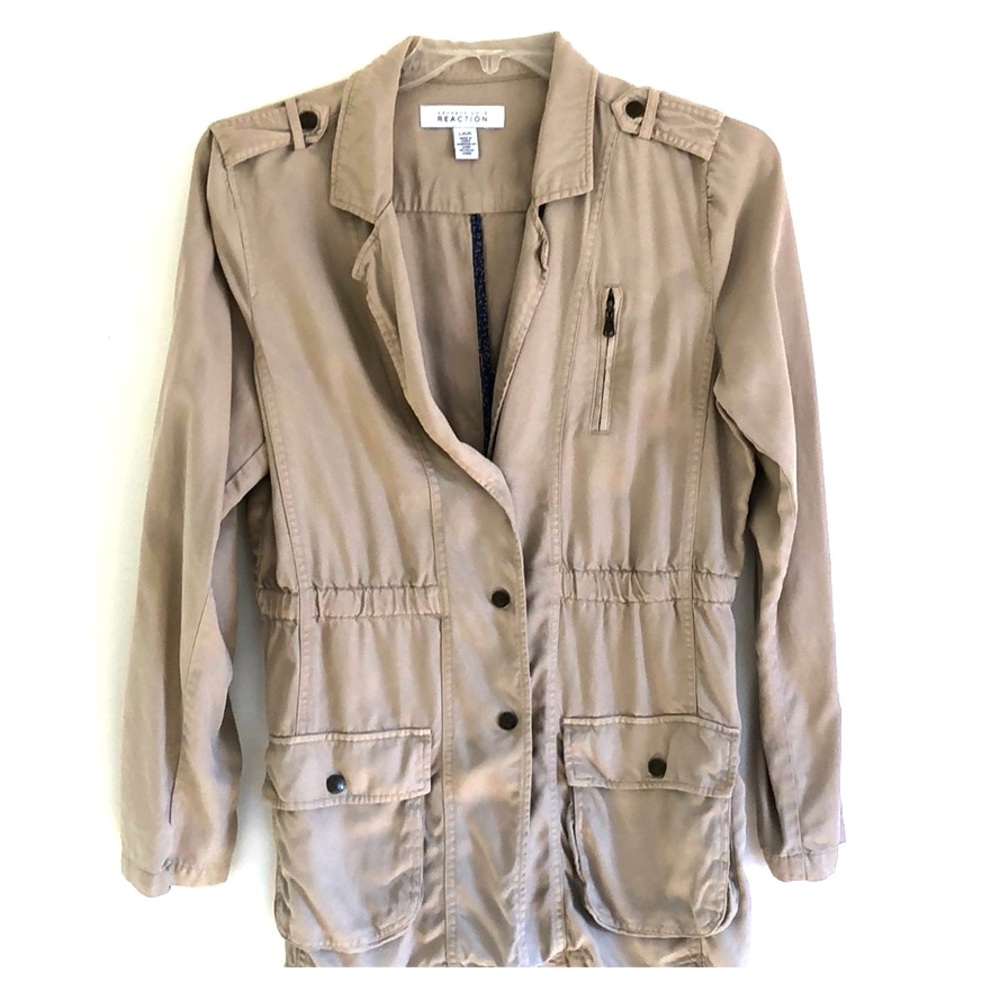 Kenneth Cole tan fashion jacket